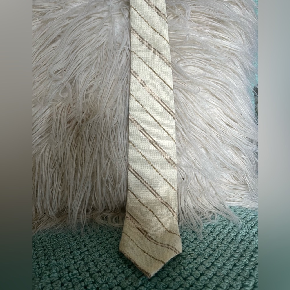 Au Terrior wool blend hand loomed neck tie